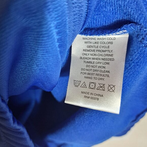 Mens "AUGUSTA SPORTSWEAR" brushed tricot Blue full zip jacket‎ sz Small NWT - Picture 8 of 8